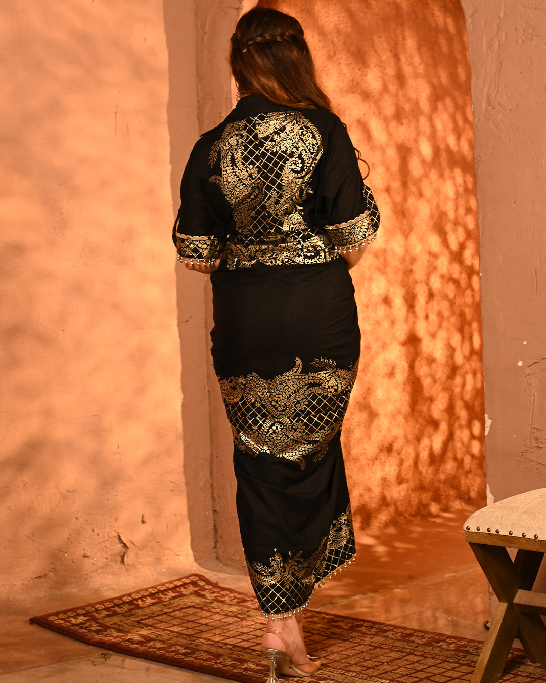 Black Safa Shirtdress