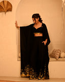 FLORA FOIL SHRUG SET