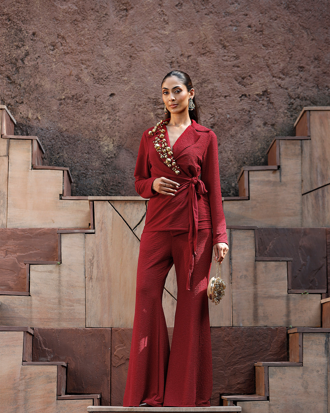 Jhankaar Red Blazer set