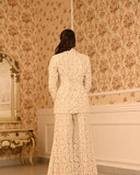 Ivory blazer set