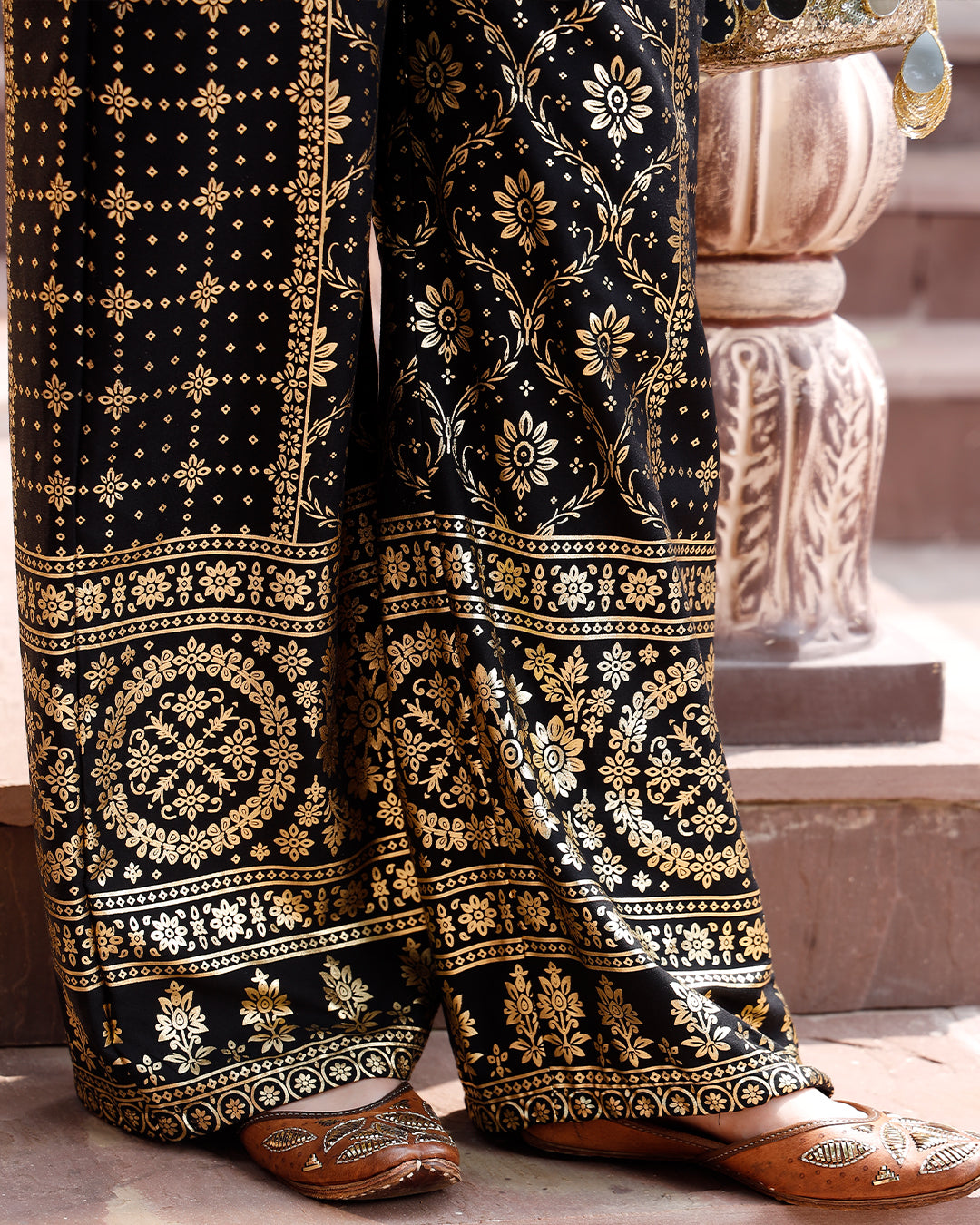 Bandhani Co-ord set BLACK