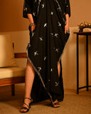 Silver Bird Foil kaftan