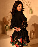 ROSY FRILL DRESS
