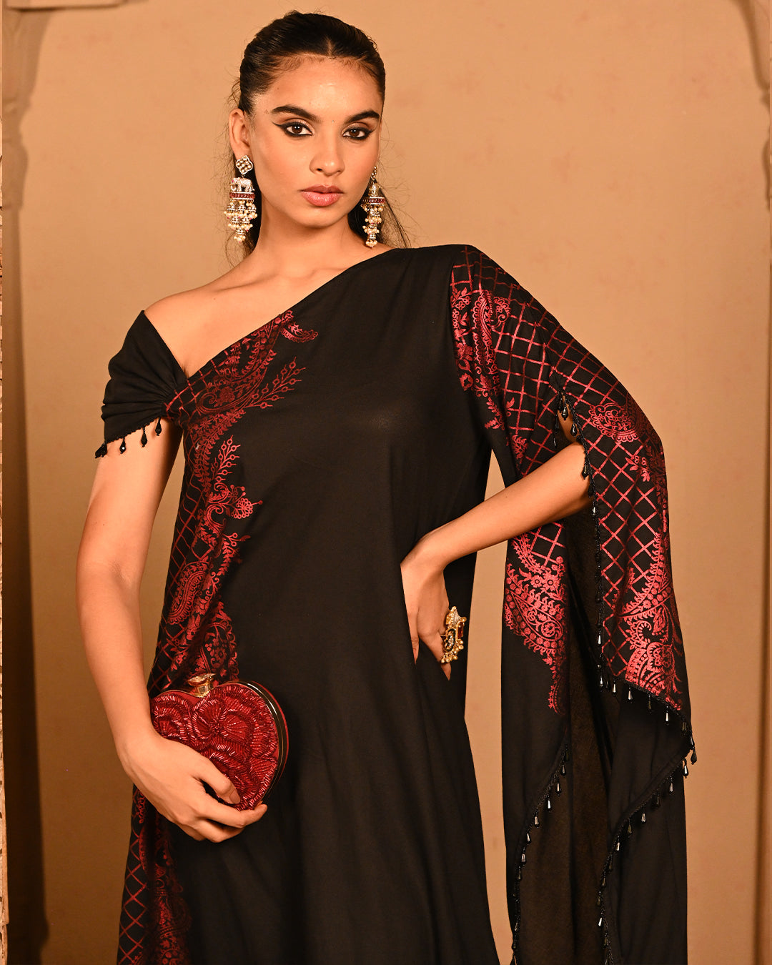 Red kyra Kaftan
