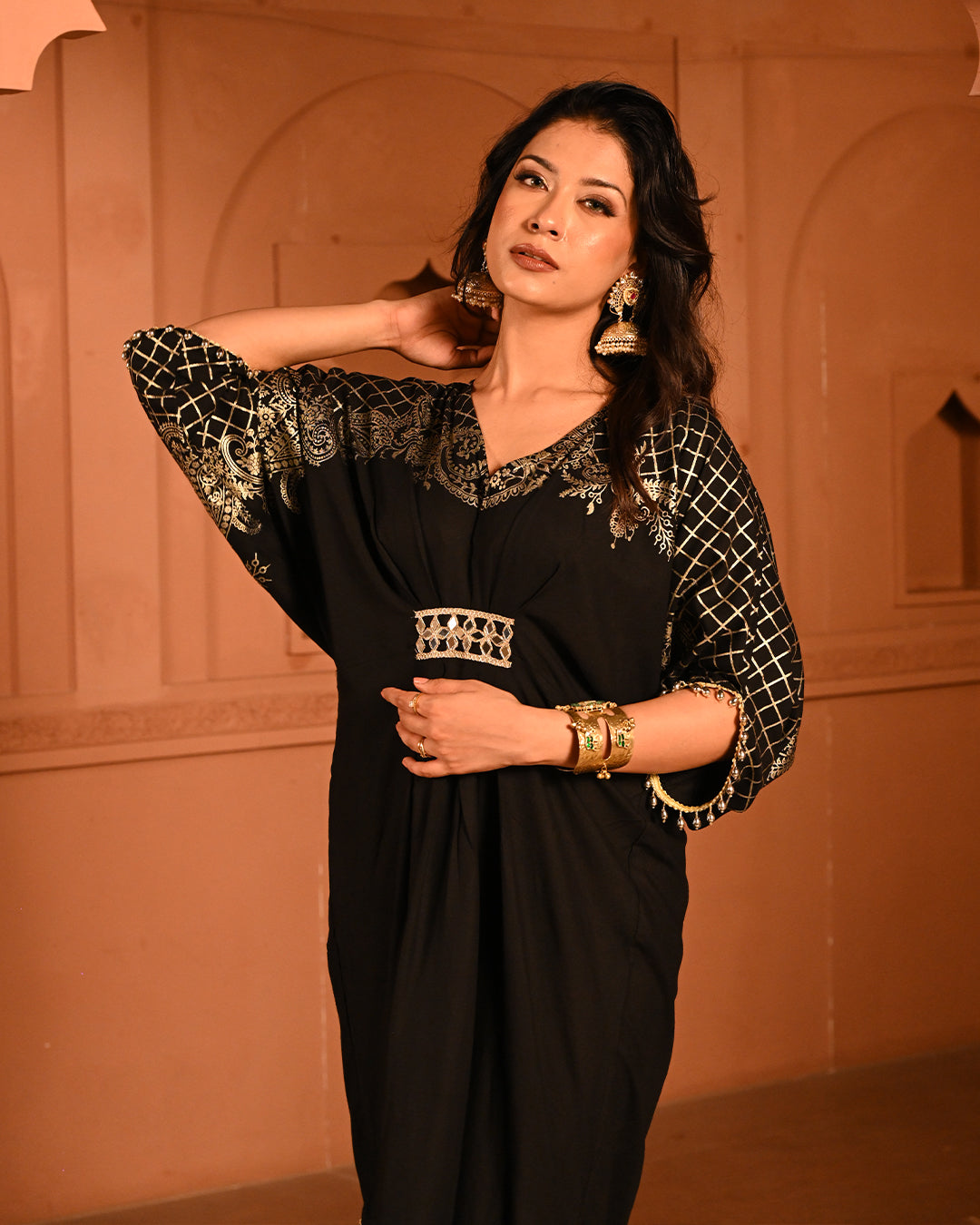 Black Hania kaftan