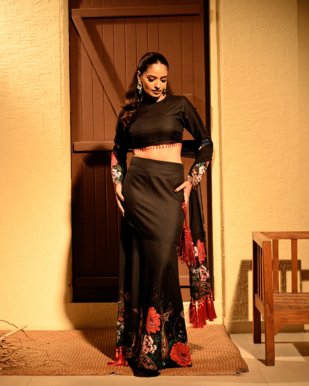 ROSY  LEHNGA SET
