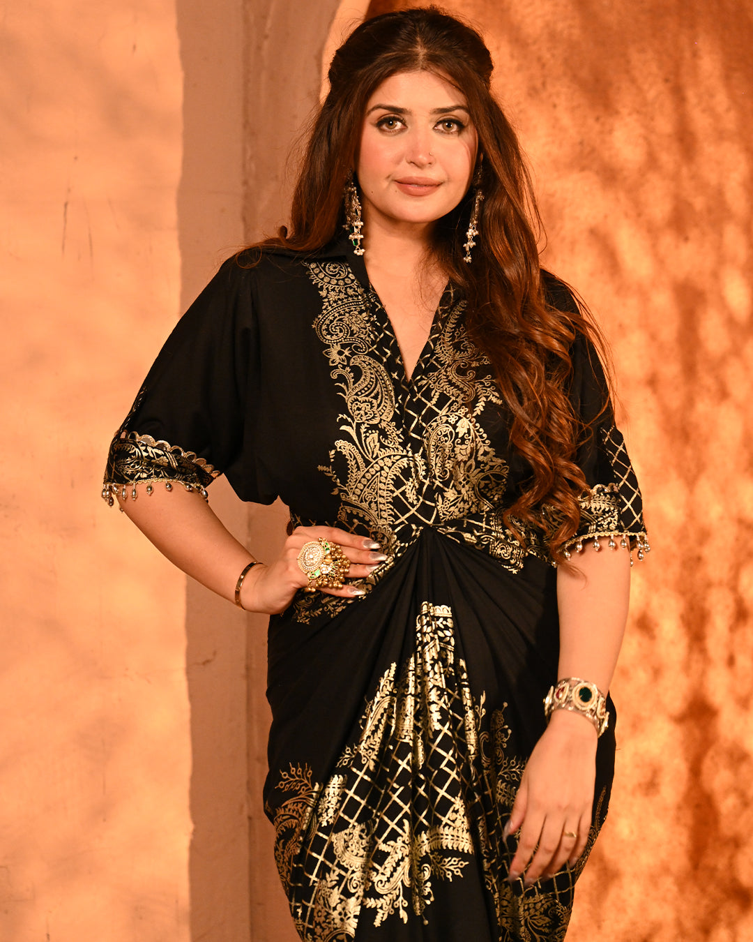 Black Safa Shirtdress