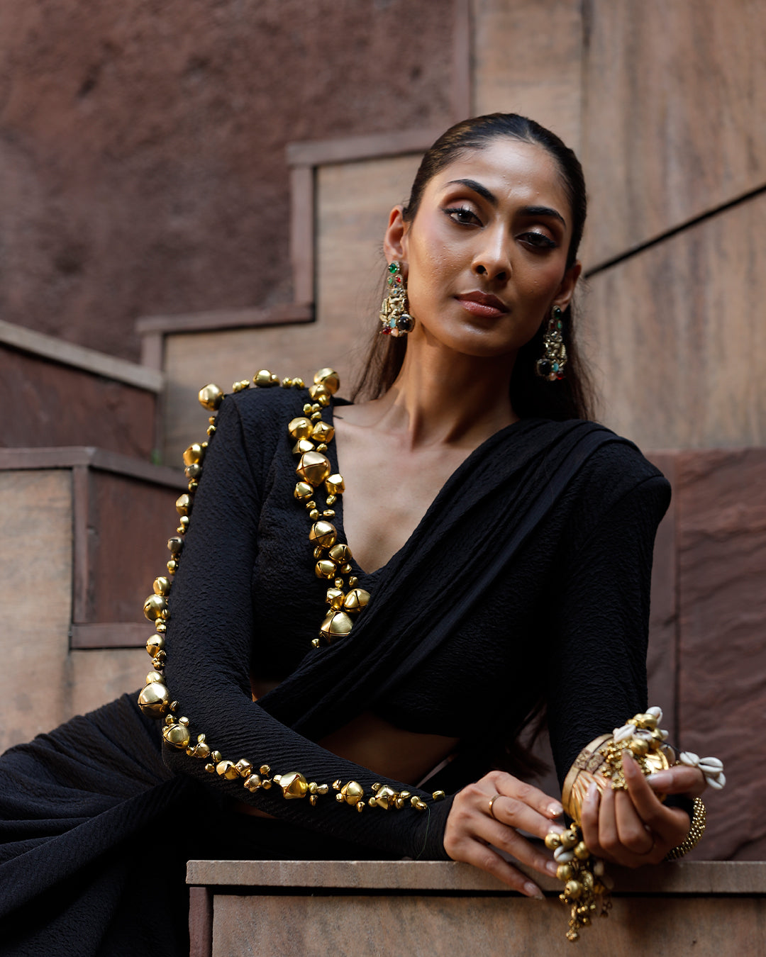 Jhankaar Black saree