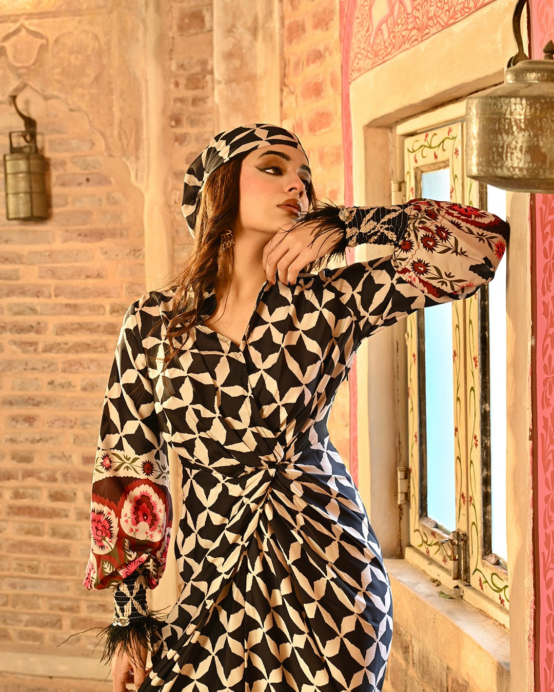 Alizeh shirtdress with Free Bandana