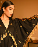 Gold Bird Foil kaftan