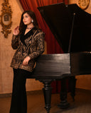 Black Velvet Blazer Set