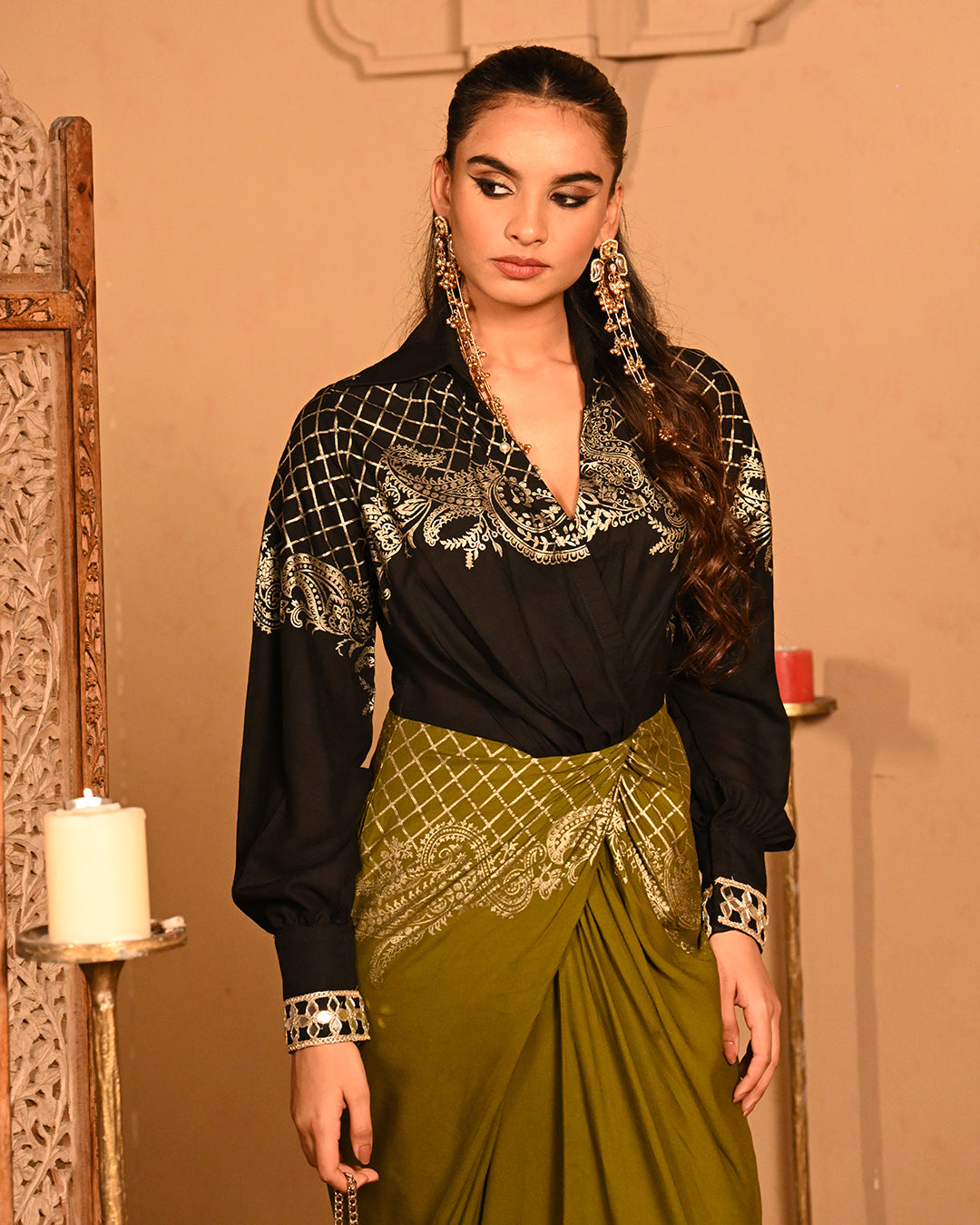 olive fiza Shirtdress