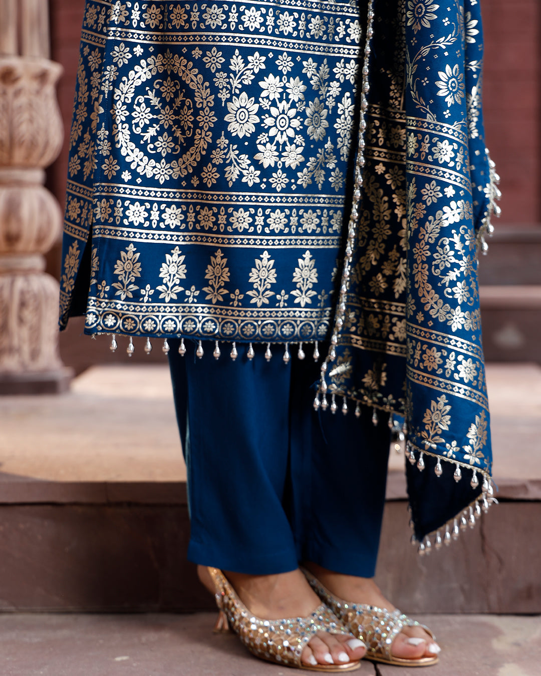 Bandhani Suit set Blue