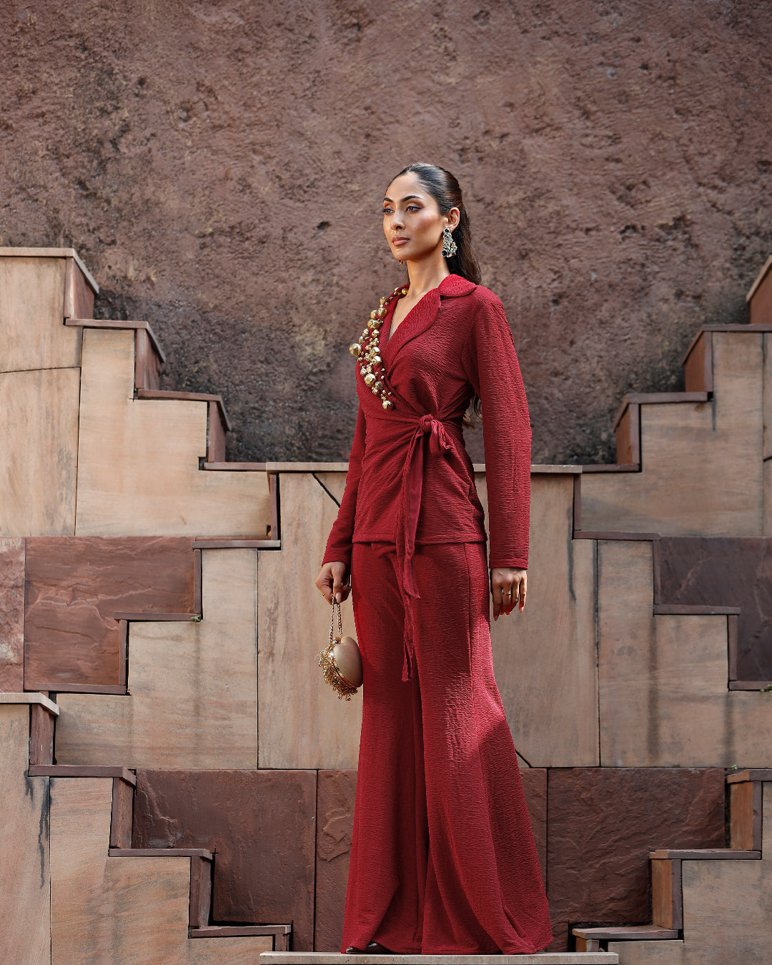Jhankaar Red Blazer set
