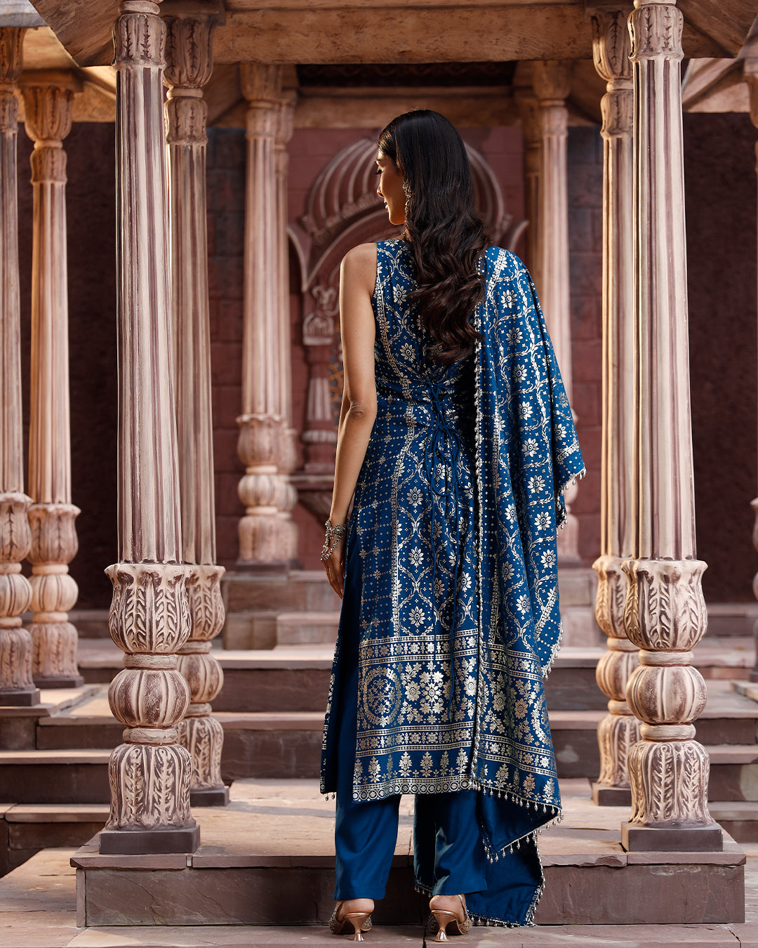 Bandhani Suit set Blue
