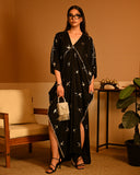 Silver Bird Foil kaftan