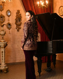 Violet Velvet Blazer set