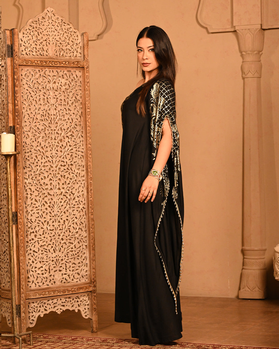 Black Kyra kaftan