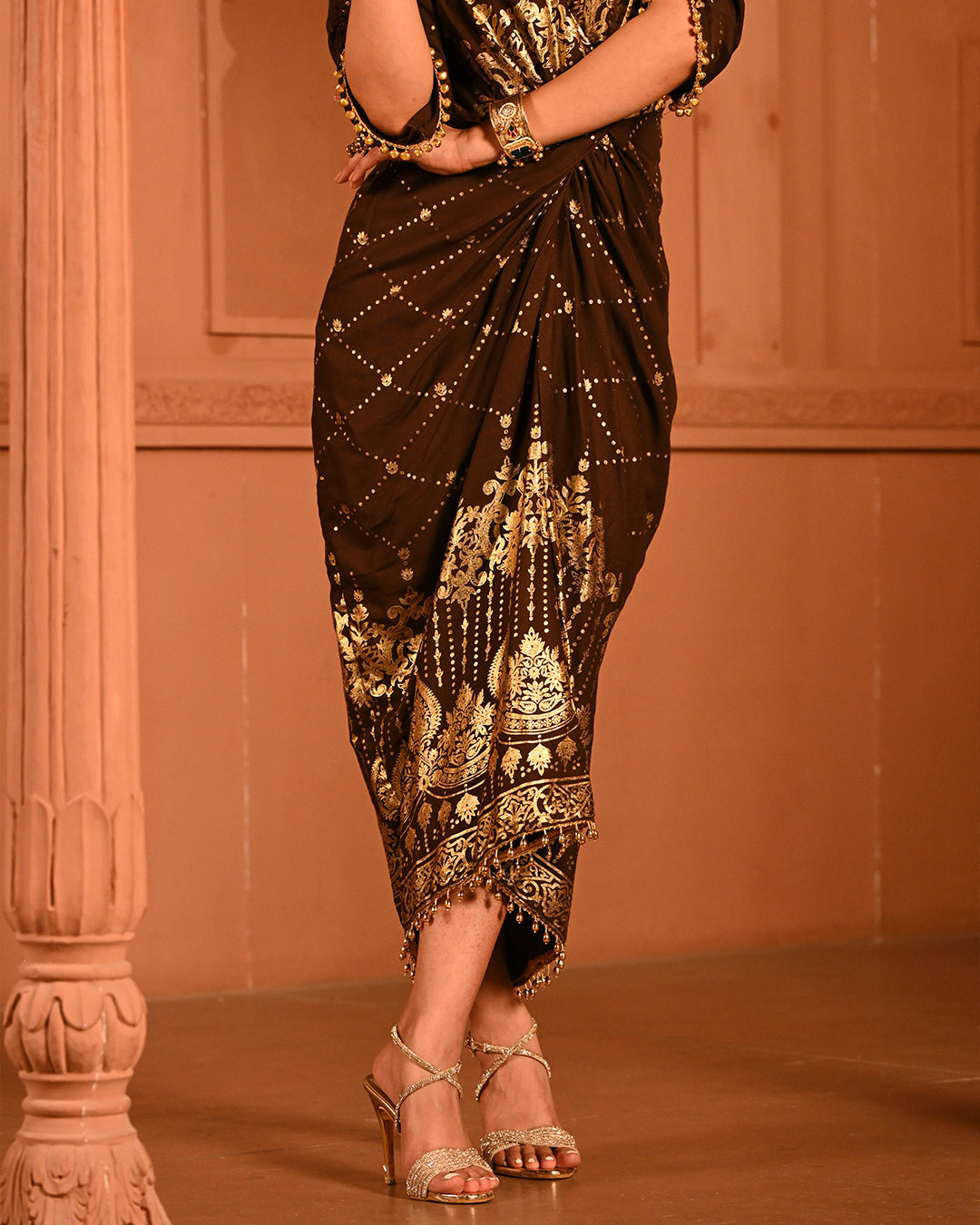 Brown Ghunghroo shirtdress