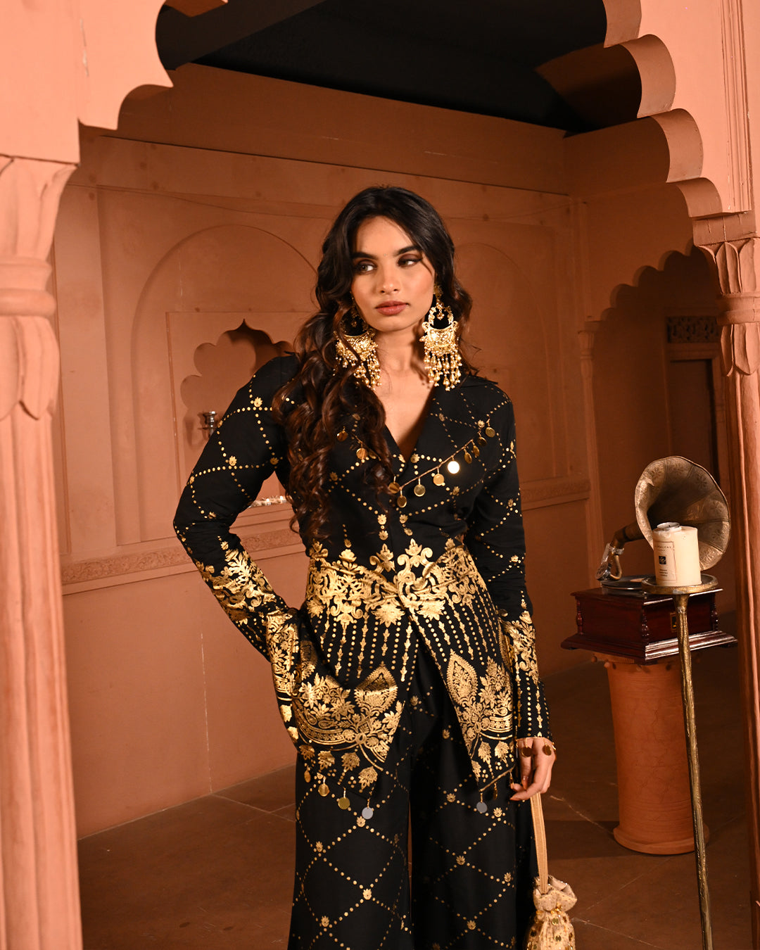 Black Salma Blazer set