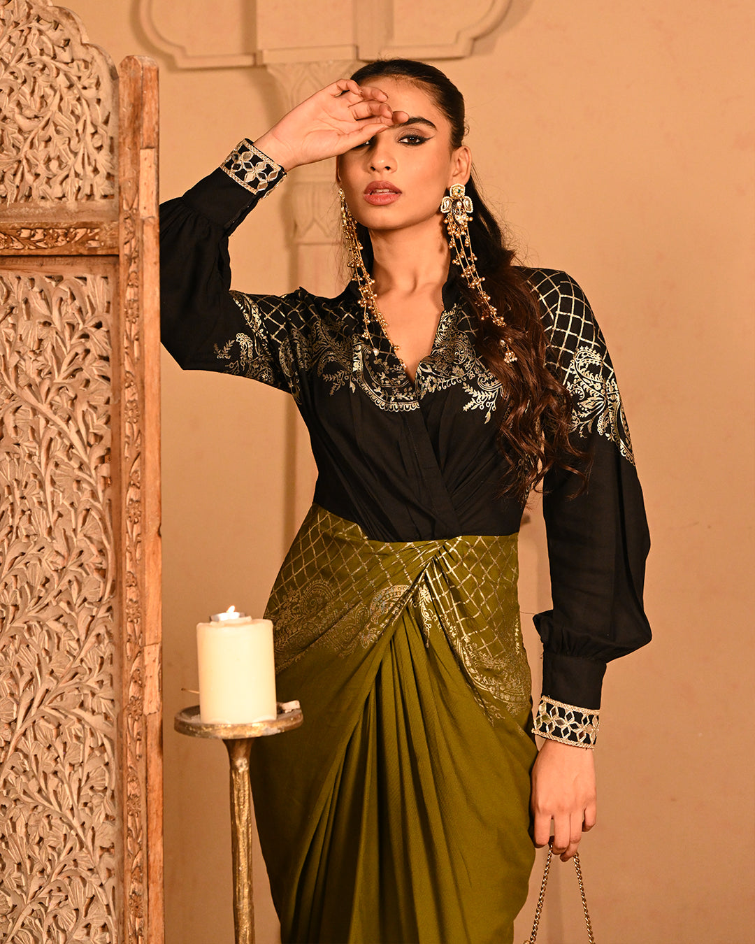 olive fiza Shirtdress