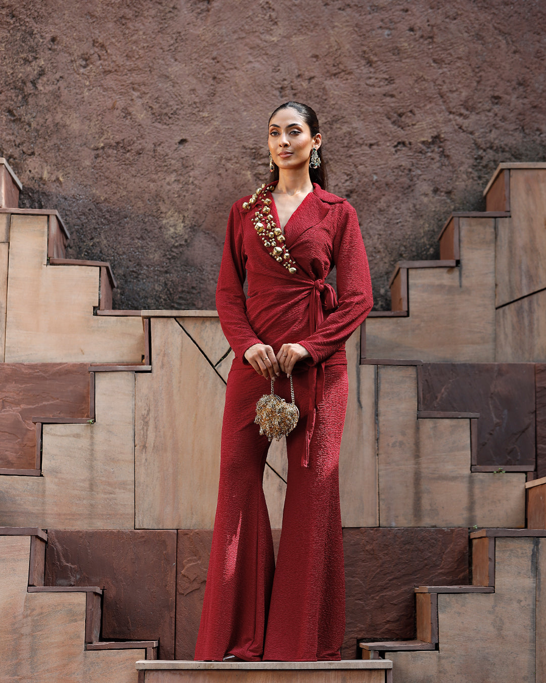 Jhankaar Red Blazer set