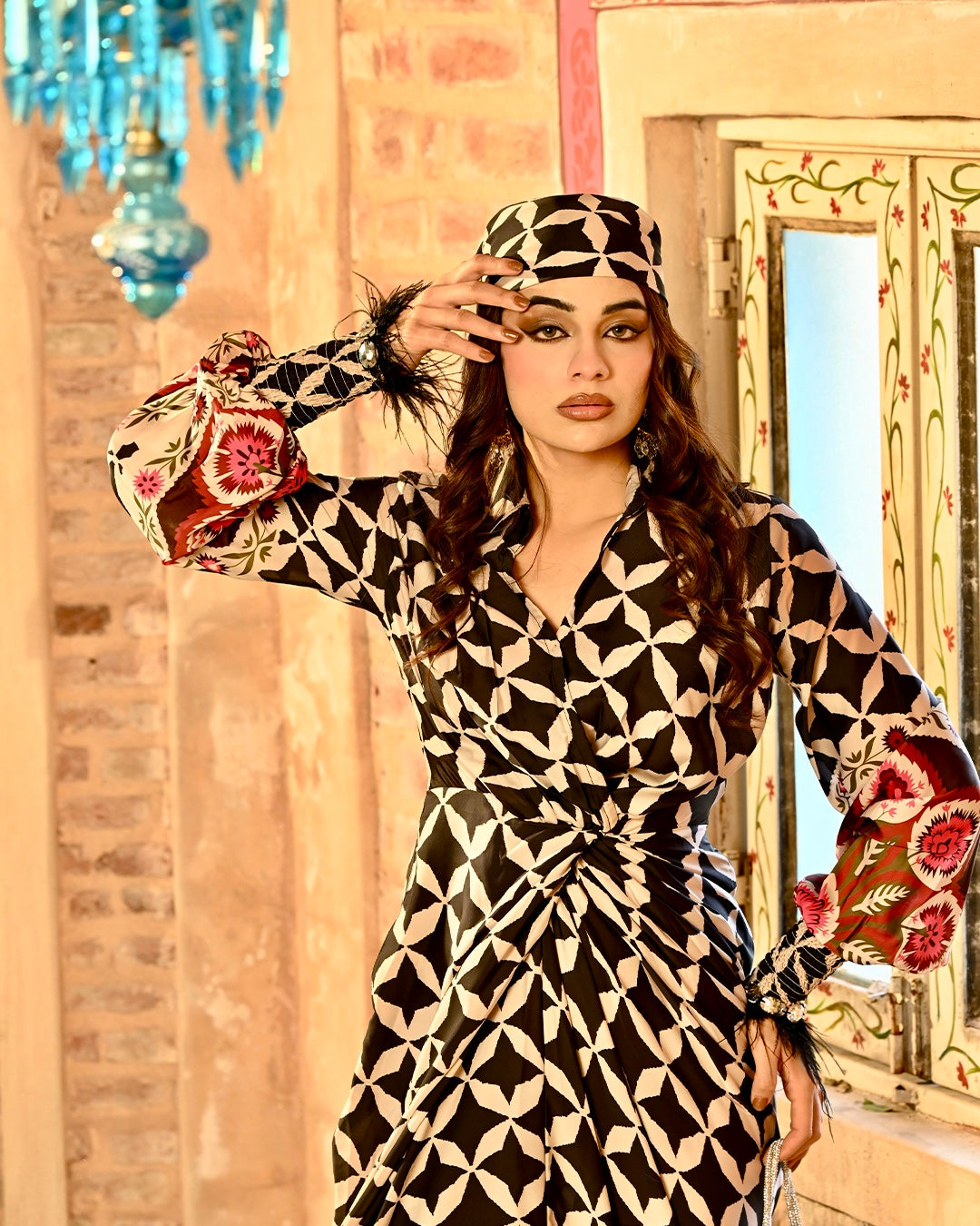 Alizeh shirtdress with Free Bandana