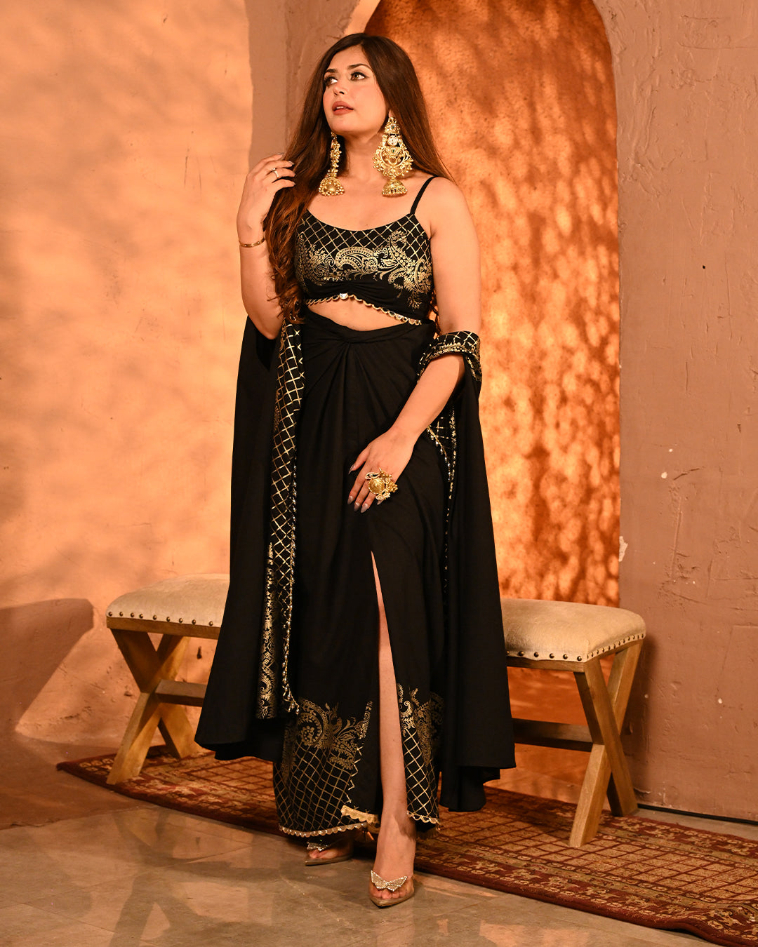 Black  Bahaar set