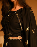 Gold Bird Foil Mini dress