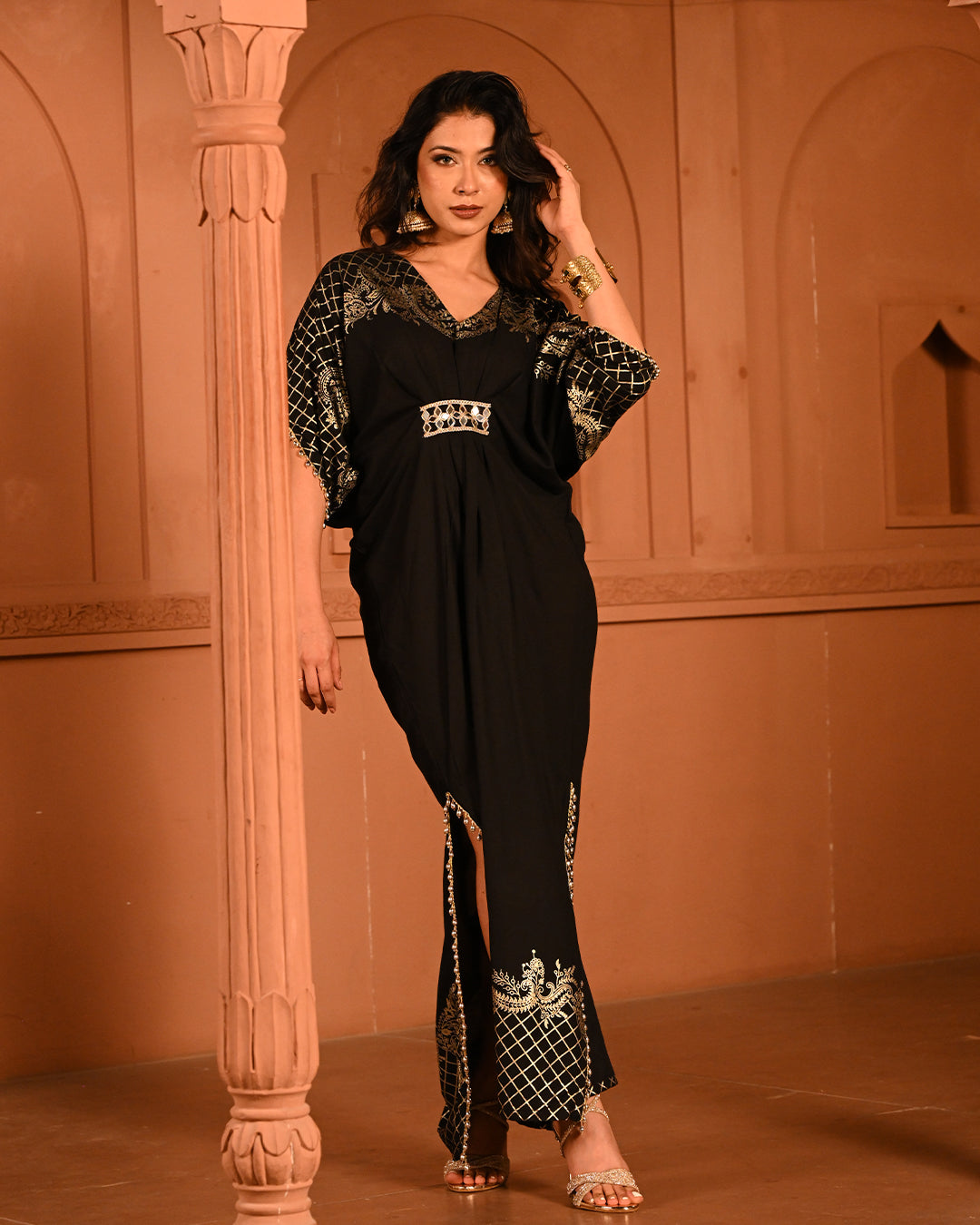 Black Hania kaftan