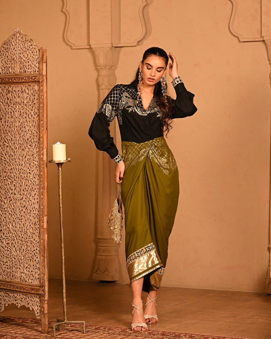 olive fiza Shirtdress