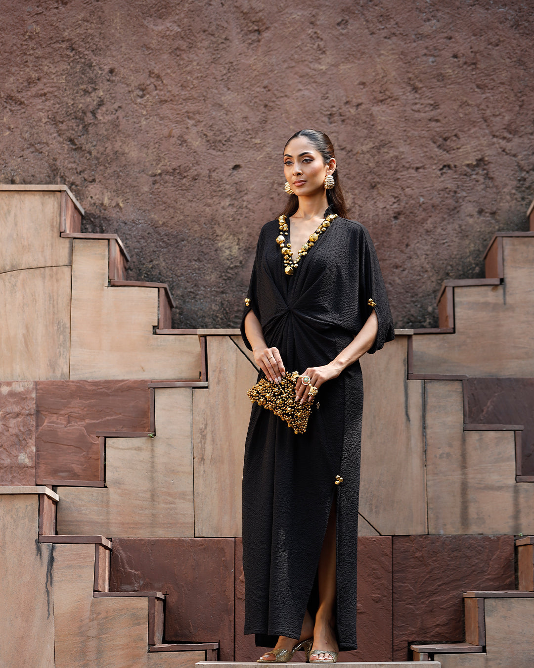 Jhankaar Black kaftan