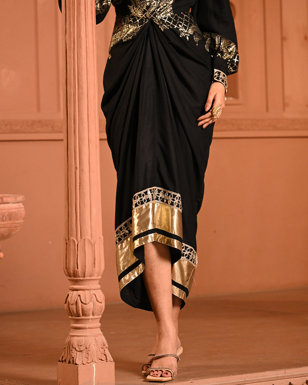 Black Noor Shirtdress