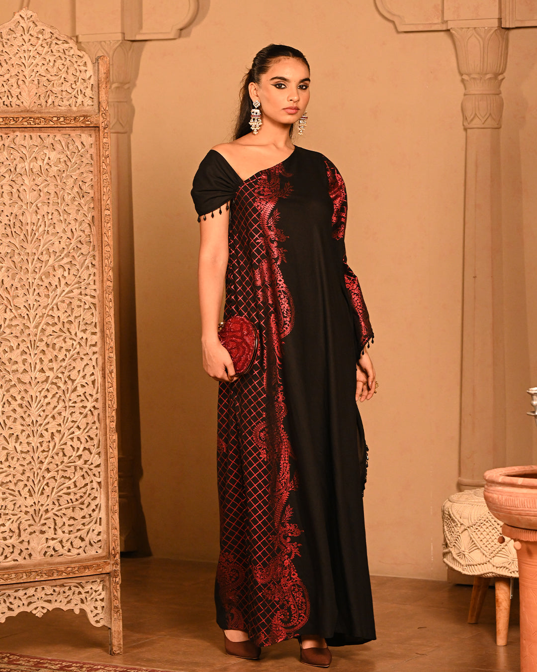 Red kyra Kaftan