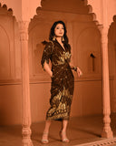 Brown Ghunghroo shirtdress