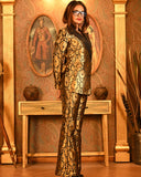 Brocade Blazer Set