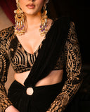 Black Velvet Saree