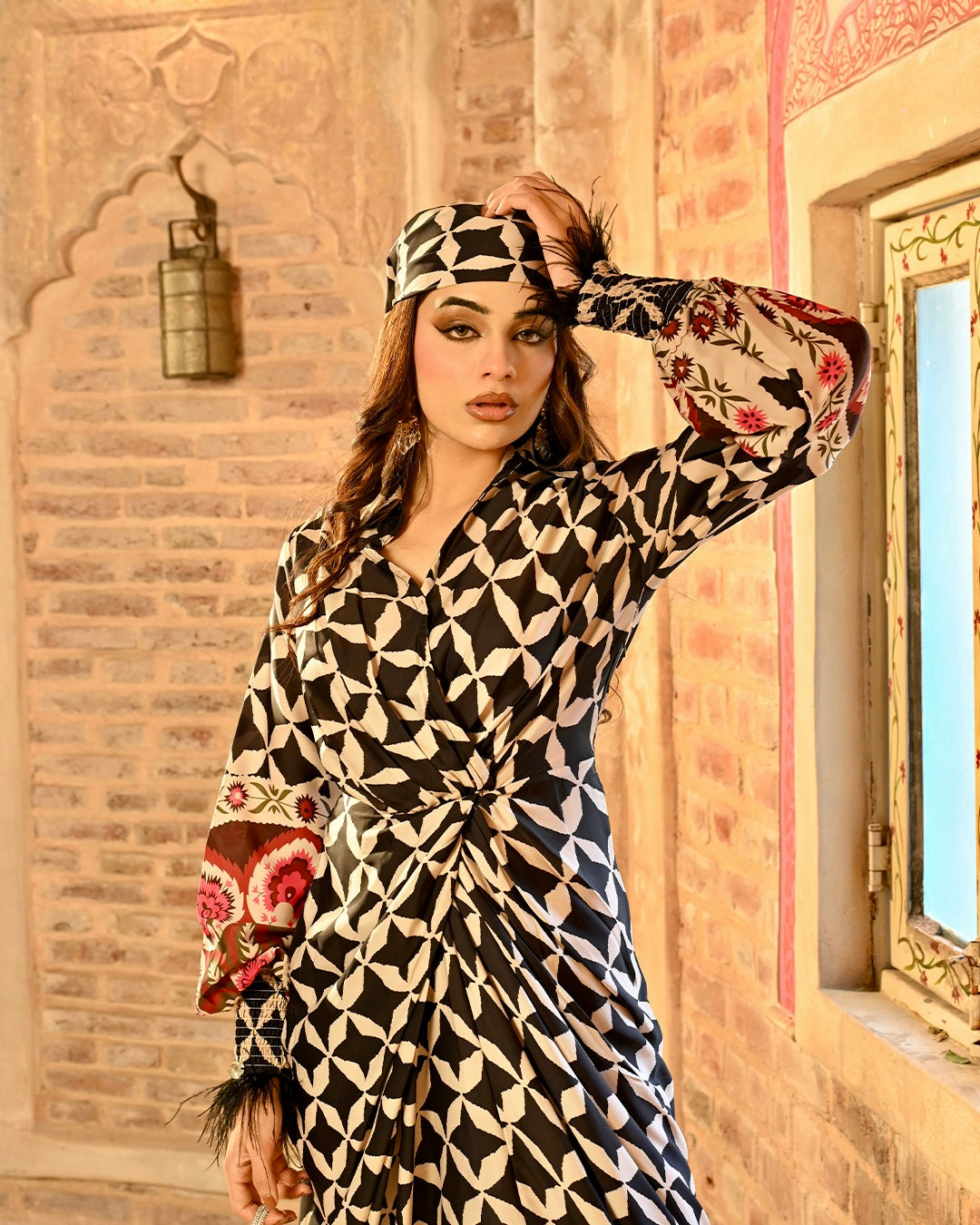 Alizeh shirtdress with Free Bandana