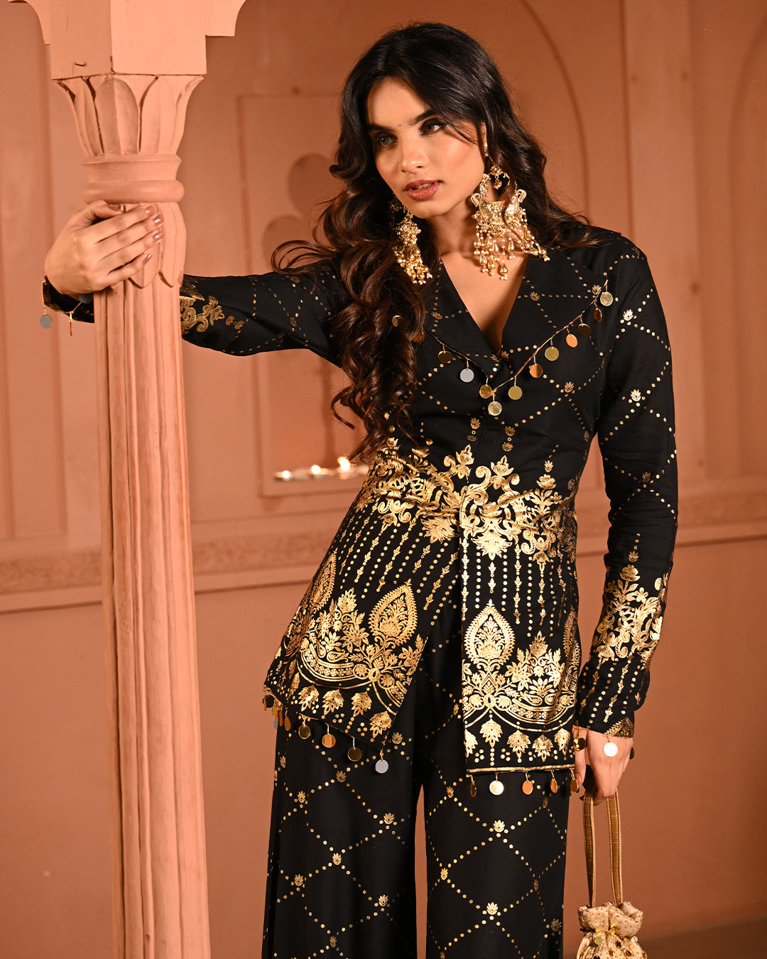 Black Salma Blazer set