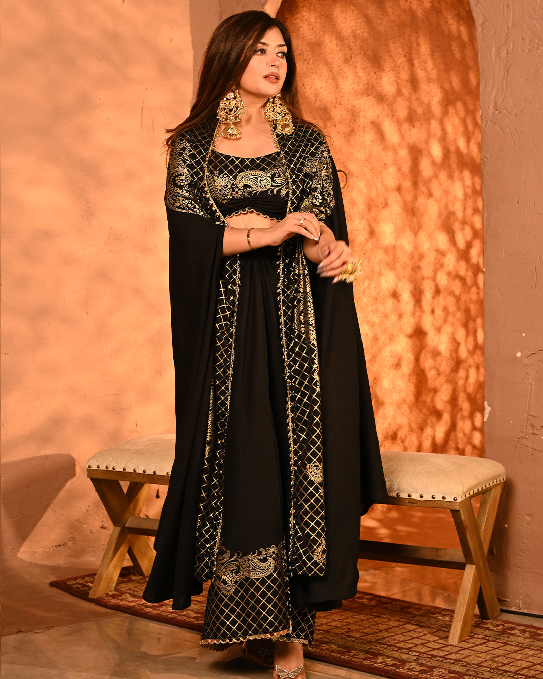 Black  Bahaar set