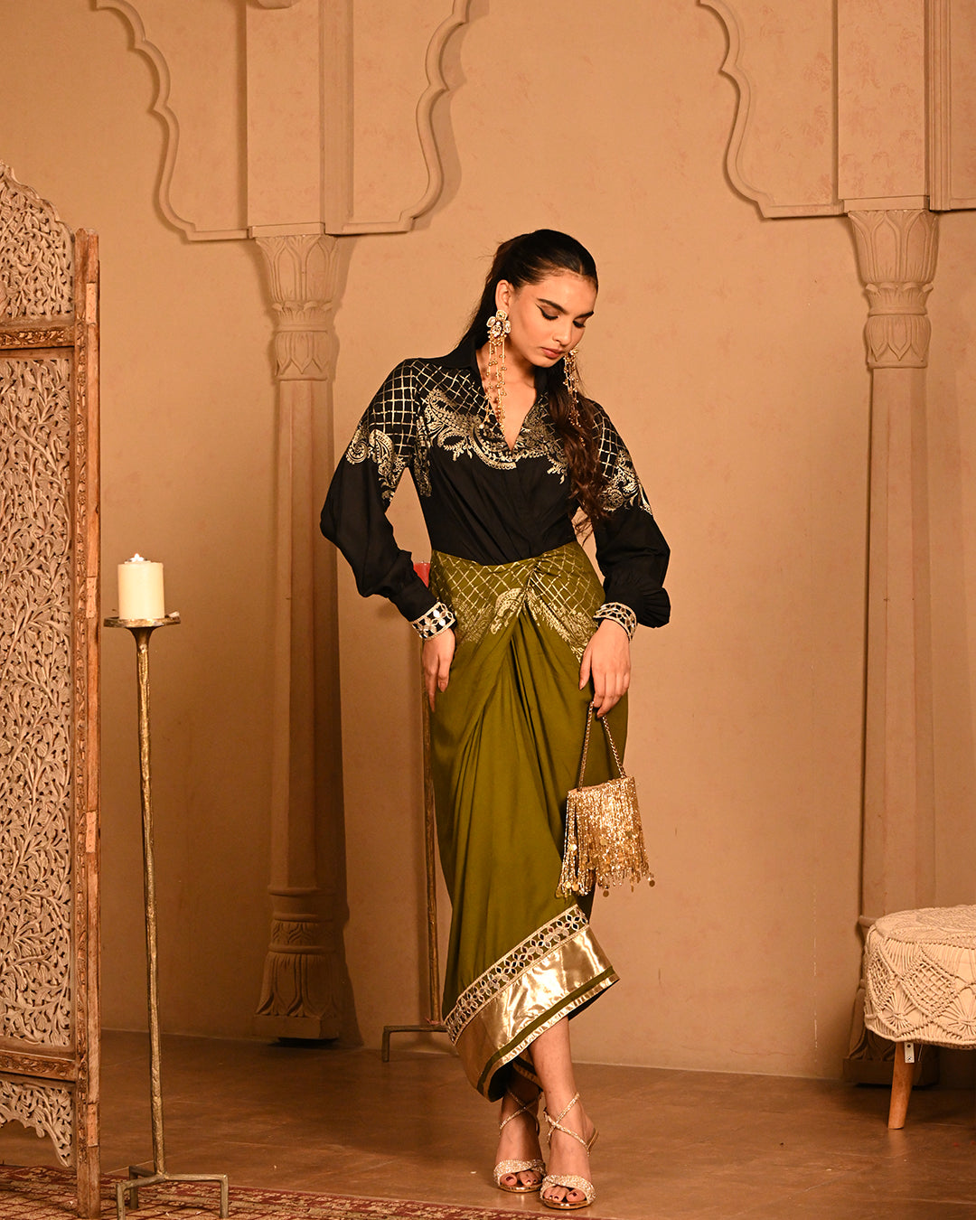 olive fiza Shirtdress