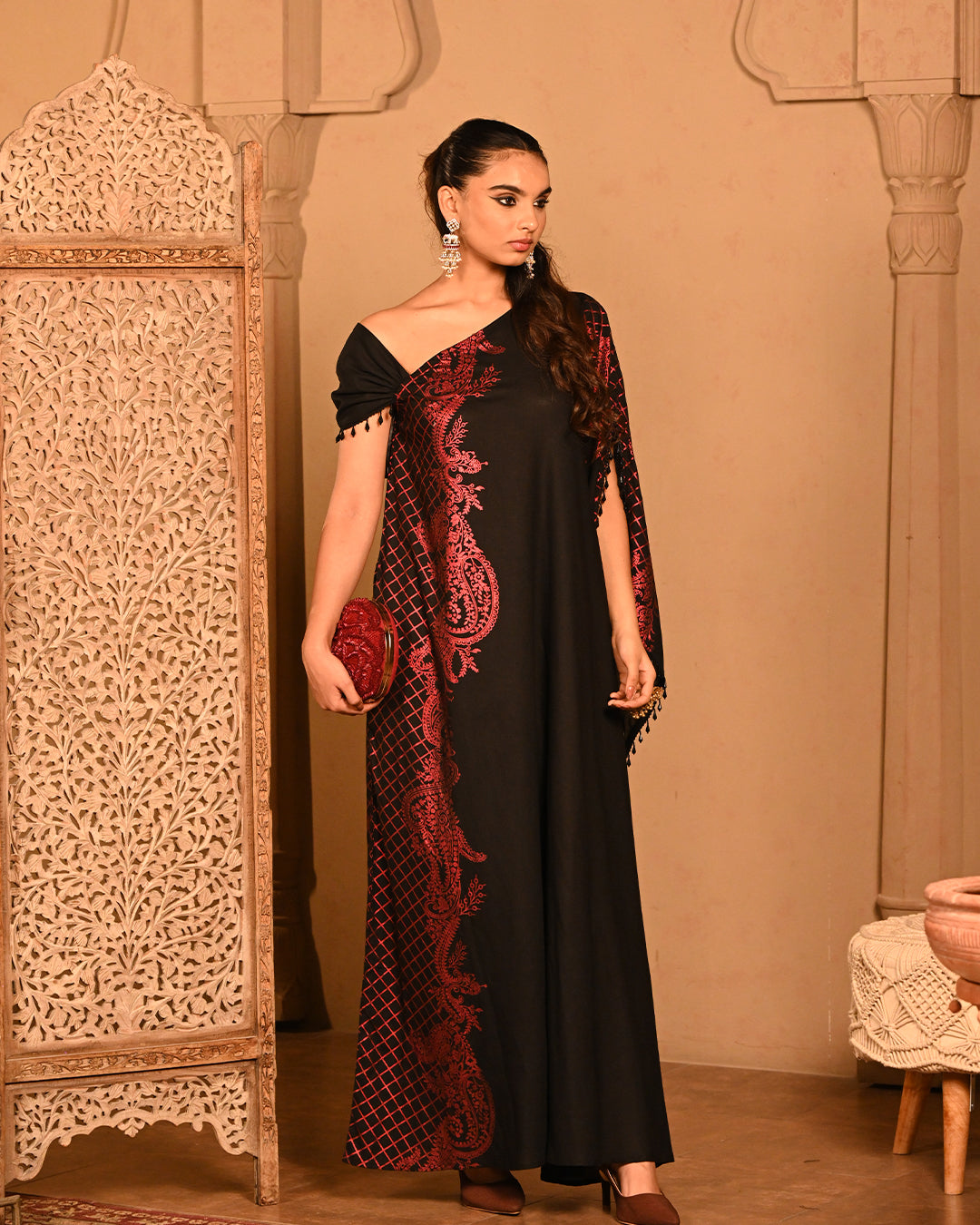 Red kyra Kaftan