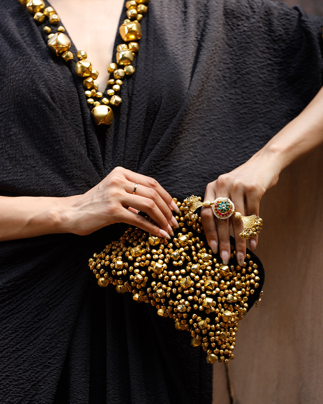 Jhankaar Black kaftan