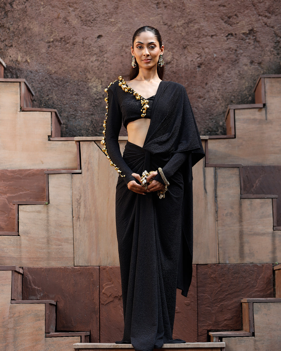 Jhankaar Black saree