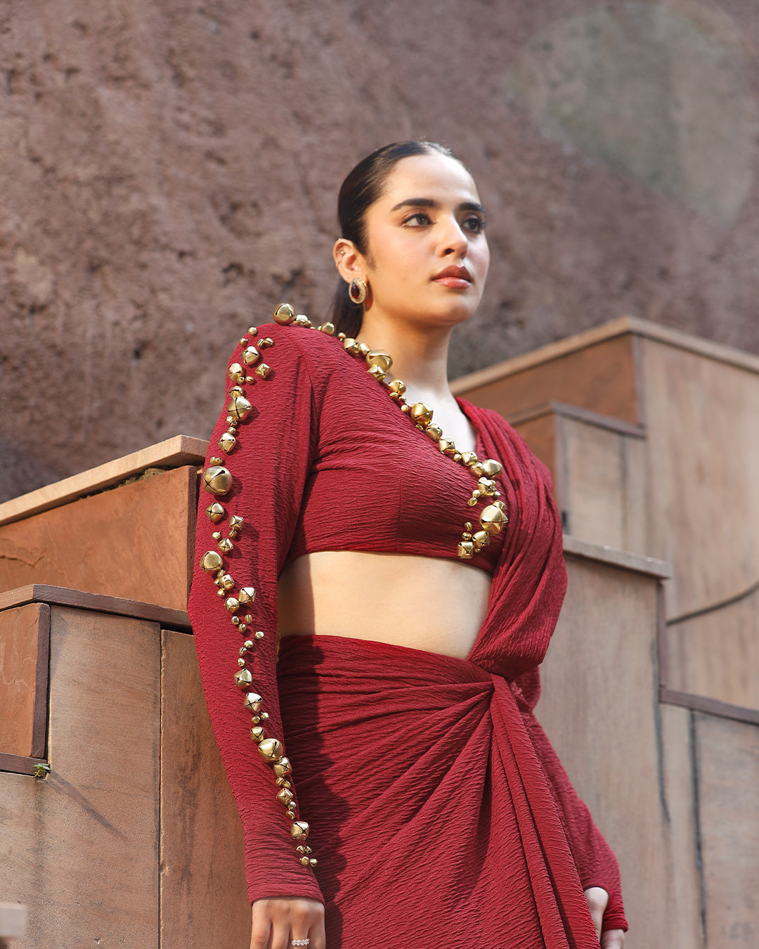 Jhankaar Red saree