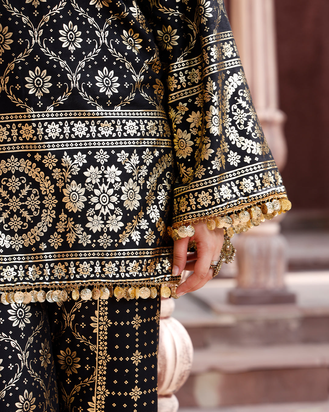 Bandhani Co-ord set BLACK