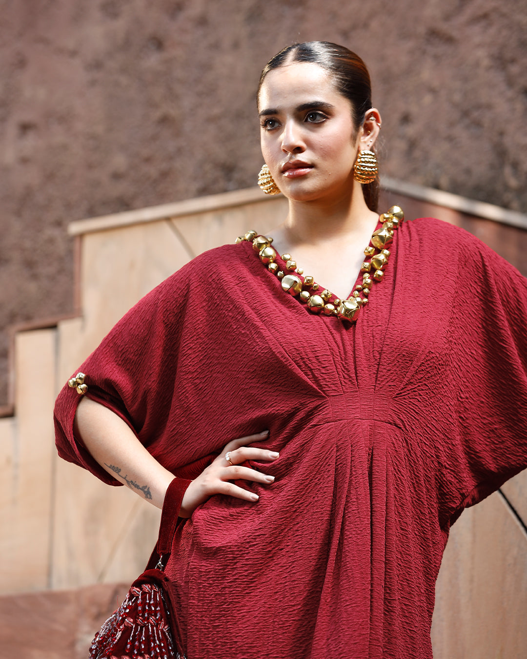 Jhankaar Red kaftan