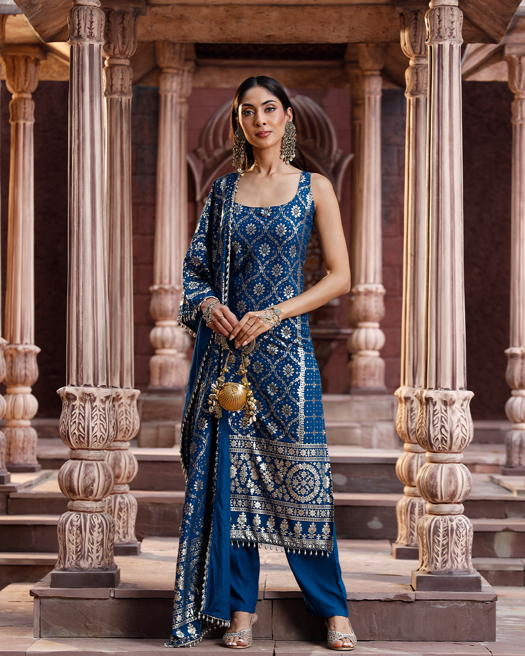 Bandhani Suit set Blue