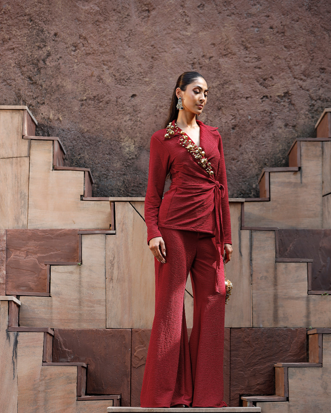Jhankaar Red Blazer set