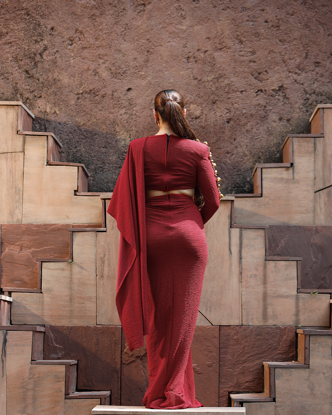 Jhankaar Red saree